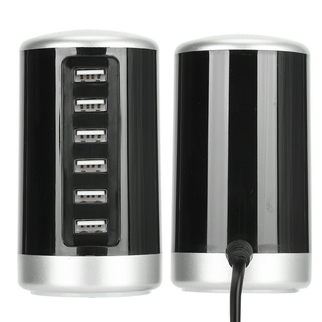 El Adaptador 6 Vira El Adaptador Rápido Del Cargador De La Estación De Carga De La Torre De Los Puertos USB 30W