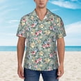 thumbnail image 4 of Haiem Rose Flowers Printed Hawaiian Shirt for Men - Men’s Casual Beach Summer Shirts - Stretch Fabric with Modern Fit-X-Large, 4 of 9