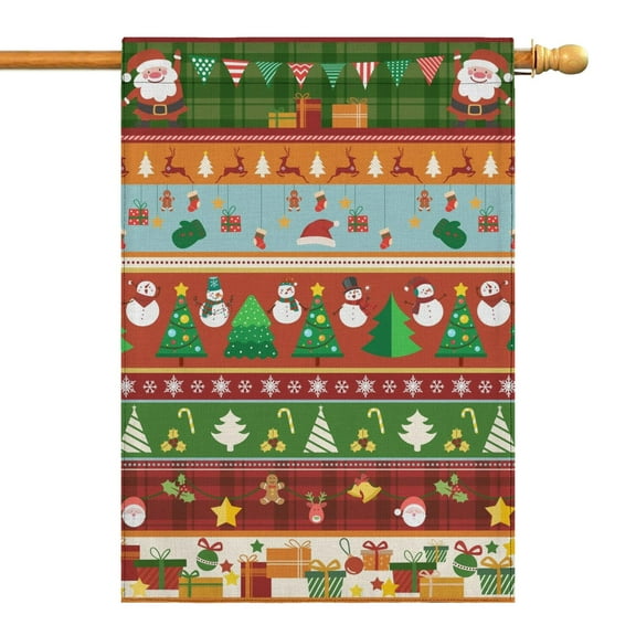 Christmas Garden Flag - Double Sided 28x40 Inch, Holiday Seasonal Outdoor Decor for Yard, Lawn, House - Family, Friends, Christmas, Anniversary.