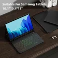 thumbnail image 5 of Keyboard Case for Samsung Galaxy Tab A9 Plus A9+ 11" Tablet Cover for Tab S8 S9 10 Plus S7 S9 FE+ A8 S6 Lite Magic Keyboard Case (Green English,Tab S8 S7Plus 12.4in), 5 of 7