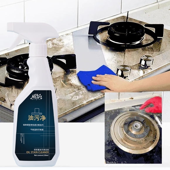 Limpiador Descontaminante Doméstico, Desengrasante de Cocina, Limpiador de Campanas Extractoras, Desengrasante, Limpiador de Campanas Extractoras, Quitamanchas de Aceite Brillante 330 Ml