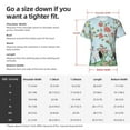 thumbnail image 4 of Bixox Men's Chinoiserie Floral Palm Tree Printed Short Sleeve Skinny Athletic T-Shirt, 4 of 6