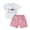 A2 White, variant on kaprioy Toddler Boy Clothes Toddler Kid Boy Casual Clothes 6 12 18 24 Months 2T 3T 4T 2Pcs Outfits Short Sleeve T-Shirt and Elastic Shorts Dinosaur