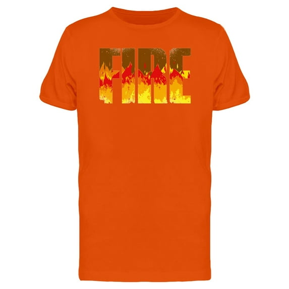Cool Fire Graphic Quote Tee Men's -Image by Shutterstock