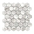 thumbnail image 3 of The Tile Life Eterna Hex 4" x 4" Onice Glass Mosaic Tile Sample, 1 Piece, 3 of 14