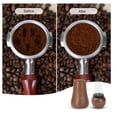 thumbnail image 3 of Espresso Stirrer,51 mm Coffee Tamper and Stirrer Set,Stainless Steel Needle Type Coffee Distributor With Base,Coffee Press Hammer with Walnut Handle and Threaded Base, 3 of 7