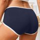 thumbnail image 5 of Puntoco Bragas para mujer, cintura alta, ropa interior de color sólido para mujer, ropa interior deportiva transpirable con cuatro esquinas, 5 of 5