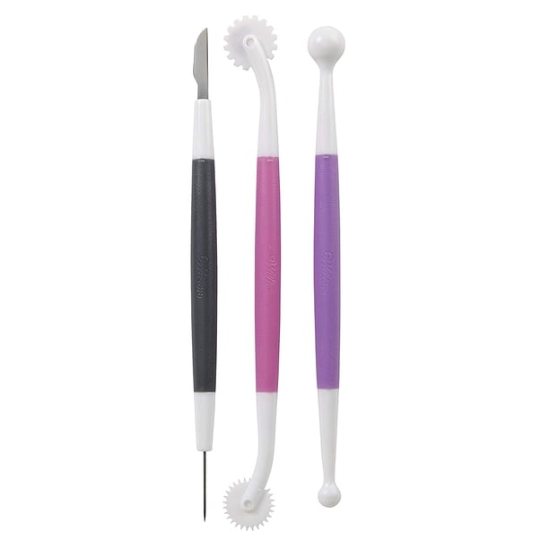 Pinceles para decoración de pasteles, juego de herramientas de modelado de fondant, pasta de goma para decoración de pasteles, juego de herramientas para esculpir pasteles y malvaviscos para azúcar