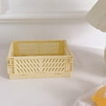 thumbnail image 2 of Foldable Plastic Storage Basket For Organizing Crates With Handles For Desks And Bedrooms, 2 of 2