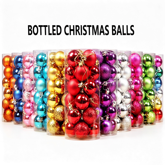 PALIFEUR 24PCS Christmas Ball Ornaments for Xmas Tree Decor, 30mm Shatterproof Christmas Ornaments Sets for Christmas Tree Decorations, Holidays, Home, Party Decorations, Tree Ornaments