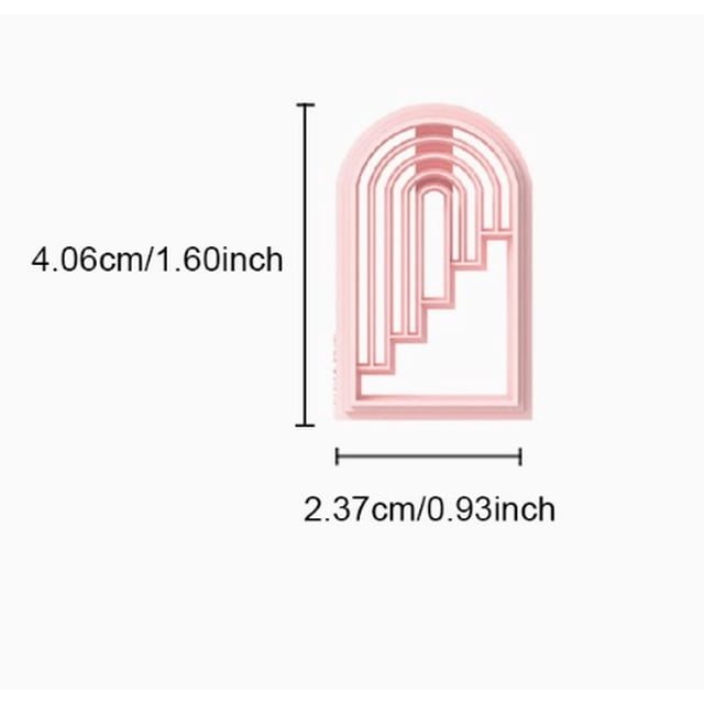 Molde geométrico simple de arcilla suave, molde for cuchillos de alta precisión, herramientas for hacer pendientes DIY