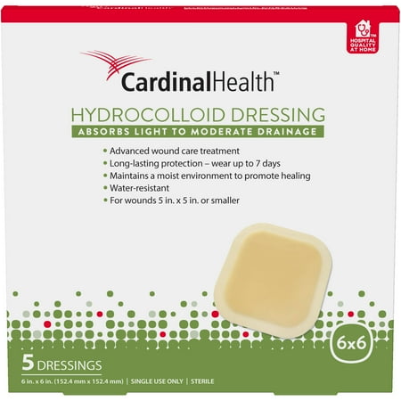 Cardinal Health Hydrocolloid 6in X 6in
