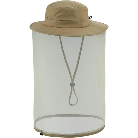 Men s Mosquito Net Hat for Fishing Gardening Beekeeping Hiking Boonie Hat Outdoor UPF 50+ UV Sun Protection Hat