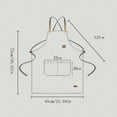 thumbnail image 2 of Waterproof And Stain Resistant, Cotton Canvas Material, Hanging Neck With Multiple Pockets For Cooking Grilling, 2 of 5