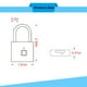 thumbnail image 3 of Xihbxyly Candado de Huella Dactilar, Cerradura Biométrica Inteligente Sin Llave, Recargable Por Usb, Construcción de Aleación, Desbloqueo Rápido En 0.5 S, Resistente a La Intemperie Ip65, Protege Su, 3 of 7