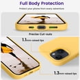 thumbnail image 4 of Compatible with iPhone 15 Plus Case, Silicone Shockproof Slim Thin Phone Case for iPhone 15 Plus (6.7 inch), (Yellow), 4 of 6