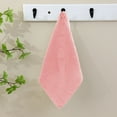 thumbnail image 2 of Square Face Towels, Highly Absorbent and Soft Feel Fingertip Towels, Bathroom Necessities Bath Products, 9.84×9.84in (Pink), 2 of 6