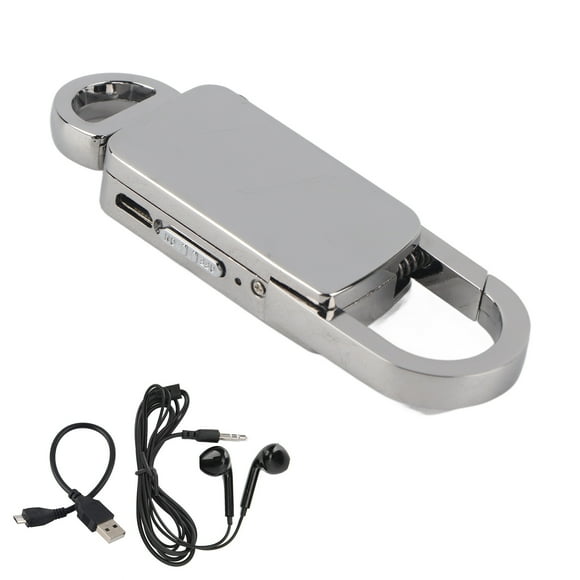 Grabadora de sonido Mini llavero Grabadora de voz digital Unidad flash Reproductor de MP3 portátil 16 GB