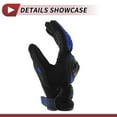 thumbnail image 3 of Unique Bargains 1 Pair Motorcycle Winter Warm Touchscreen Driving Gloves XXL Black Blue Polar Fleece, 3 of 6