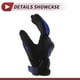 thumbnail image 3 of 1 Pair Motorcycle Winter Warm Touchscreen Driving Gloves XXL Black Blue Polar Fleece, 3 of 6