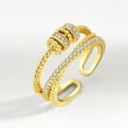 thumbnail image 2 of Anillos antiansiedad para mujeres hombres unisex ajustable apilamiento giratorio anillo de preocupación, 2 of 5