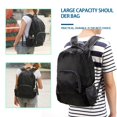 thumbnail image 3 of Sac à Dos Pliable 20L Hommes Femmes Imperméable Léger Couleur Unie Voyage Camping Randonnée randonnée Sacs Sac d'École, 3 of 6