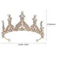 thumbnail image 2 of unbranded Tiara Para Novia Con De Imitación Y Para En Bodas Y Banquetes, 2 of 5