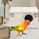 thumbnail image 2 of Caja nido para pájaros con percha, jaula de madera para pájaros, casa nido para cacatúas, agapornis, periquitos, pinzones y loros, 2 of 8