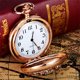 thumbnail image 5 of Reloj redondo de aleación con diamantes de imitación vintage, reloj de bolsillo de cuarzo clásico, 5 of 5