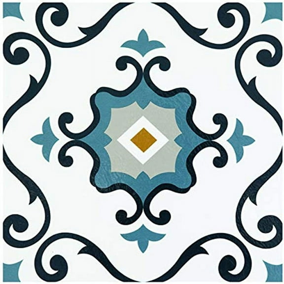 Achim Home Furnishings RTFTV60120 Retro 12x12 Self Adhesive Vinyl Floor Tile-Slate-20 Tiles/20, Slate, 20 Sq Ft