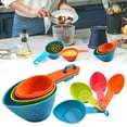 thumbnail image 2 of Uioepy Measuring Cup 4 Pieces/Set of Colored Plastic Measuring Spoon Measuring Cup Combination Flour Baking Spoon Measuring Spoon Set kitchen utensils Sky Blue, 4*Measuring spoon, 2 of 9