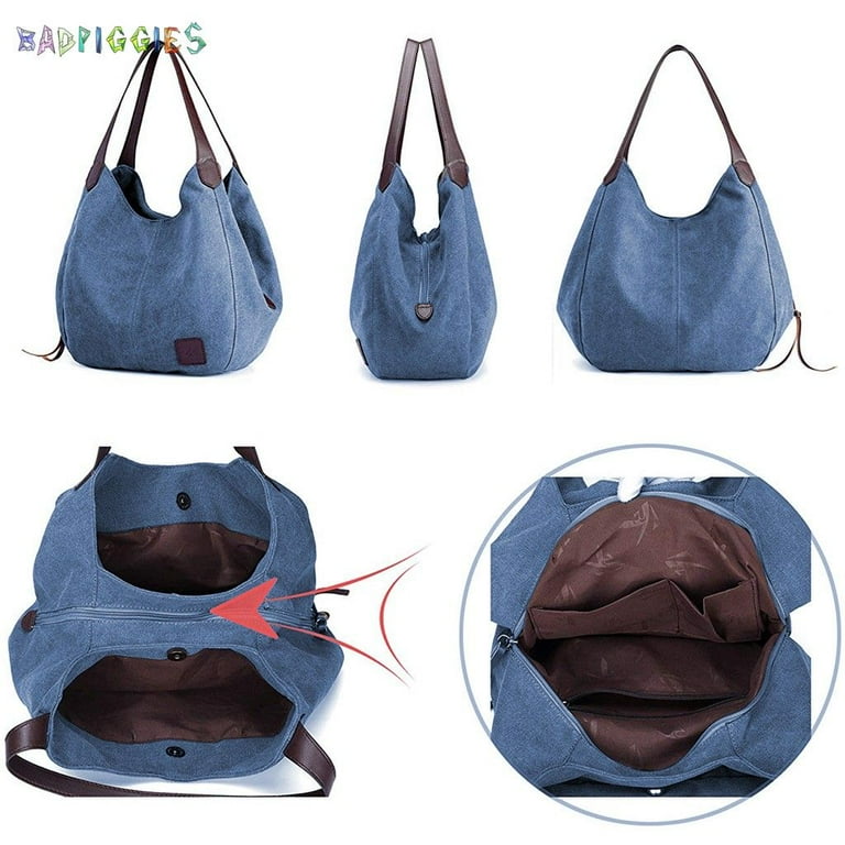 BadPiggies Women's Lightweight Canvas Crossbody Bag with