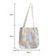 thumbnail image 3 of Bolso Mano Retro Pana Con Cara Lindo Bolso Mano para Colegiala (caqui), 3 of 8