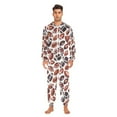thumbnail image 5 of Adult Christmas Onesie Sports Equipment Zipper One-Piece Pajamas Unisex with Pockets, 5 of 6