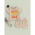 thumbnail image 4 of Jxzom Baby Girl First Birthday Outfit In My One Year Old Era T-Shirt Top Short Sleeve and Casual Shorts 6 12 18 Months Baby Girls 1st Birthday Gifts, 4 of 8