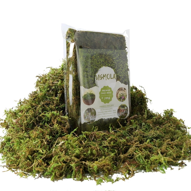 Musgo artificial USMOLA 140 g, musgo verde falso para manualidades
