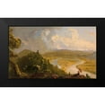 thumbnail image 2 of Cole, Thomas 24x16 Black Modern Framed Museum Art Print Titled - Sketch for View from Mount Holyoke, Northampton, Massachusetts, after a Thunderstorm (The Oxbow), 2 of 5