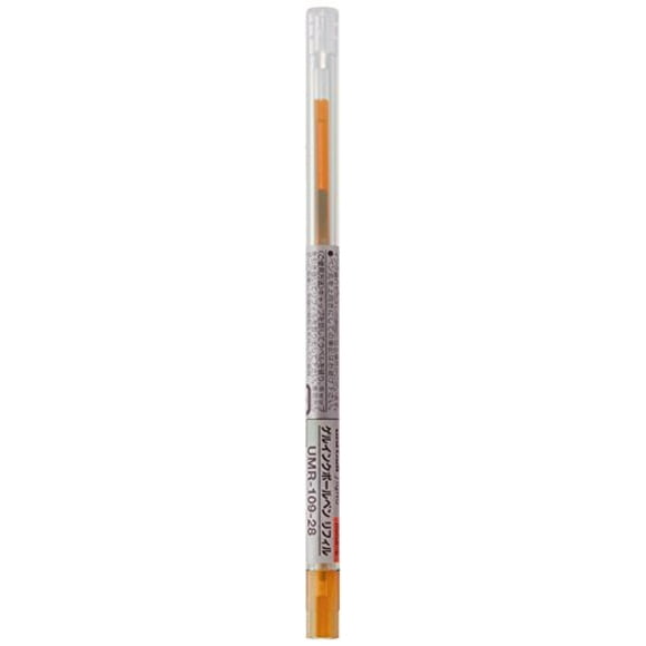 Uni Style Fit Gel Ballpoint Pen Refill, 0.28mm, Orange (UMR10928.4)