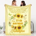 thumbnail image 2 of 50Th Birthday Gift, Birthday Blanket, 50Th Friendship Throws Blanket Gifts Birthday, Birthday Blanket for Women Daughter Grandma, Ladies Gifts for Birthday, Happy Birthday Friend Gift, 2 of 5