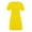 Yellow womens dresses, variant on Womens Dresses Casual Loose Swing Tunic Tshirt Short Dresses Trendy Solid Round Neck Short Sleeve Mini Summer Dress Yellow s