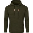 thumbnail image 3 of Sudadera con capucha informal para hombre, jersey de manga larga con cordón, chándal con capucha, ropa de calle con Jacquard a cuadros, otoño, 3 of 5