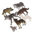thumbnail image 3 of Wolf Statues Sculptures 7Pcs PVC Garden Decoration Perfect For Fairy Gardens And DIY Terrariums, 3 of 3