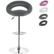 thumbnail image 1 of Taburete de Bar Juego de 2, Taburete con asiento redondo, Taburete de cocina Giratorio en 360° con Respaldo y Reposapiés - Gris esquí esquí Gafas de esquí, 1 of 5