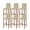 Brown, variant on Black Morocco Bar Stool Covers Set of 6, Abstract Modern Geometric Textured Stretch Washable Bar Chair Covers with Backs, Removable Pub Counter Height Chair Cover for Kitchen Dining Room Cafe