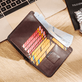 thumbnail image 4 of Carteras Para Hombre De Piel Con Bloqueo Rfid, Marrón oscuro, 4 of 5