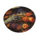 thumbnail image 1 of Disketp Vintage Floral Skull Funda Redonda para Taburete, Funda de Cojín para Silla de Bar Suave y Elástica-12 inch, 1 of 7