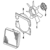 Genuine OE Mitsubishi Upper Shroud - MB605301