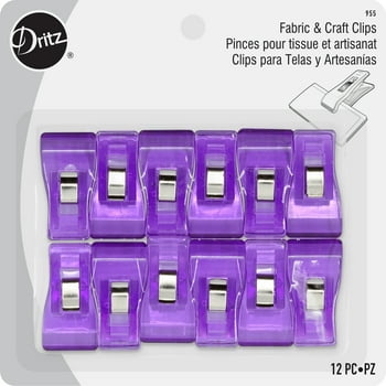 Dritz Fabric & Craft Clips, Multi-Use Clips, Clear Purple