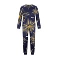 thumbnail image 4 of Cozy Matching Family Halloween Pajamas PJs Set, Cute Pumpkin Ghost Print Long Sleeve Loungewear Sleepwear Nightwear Gift, 4 of 5