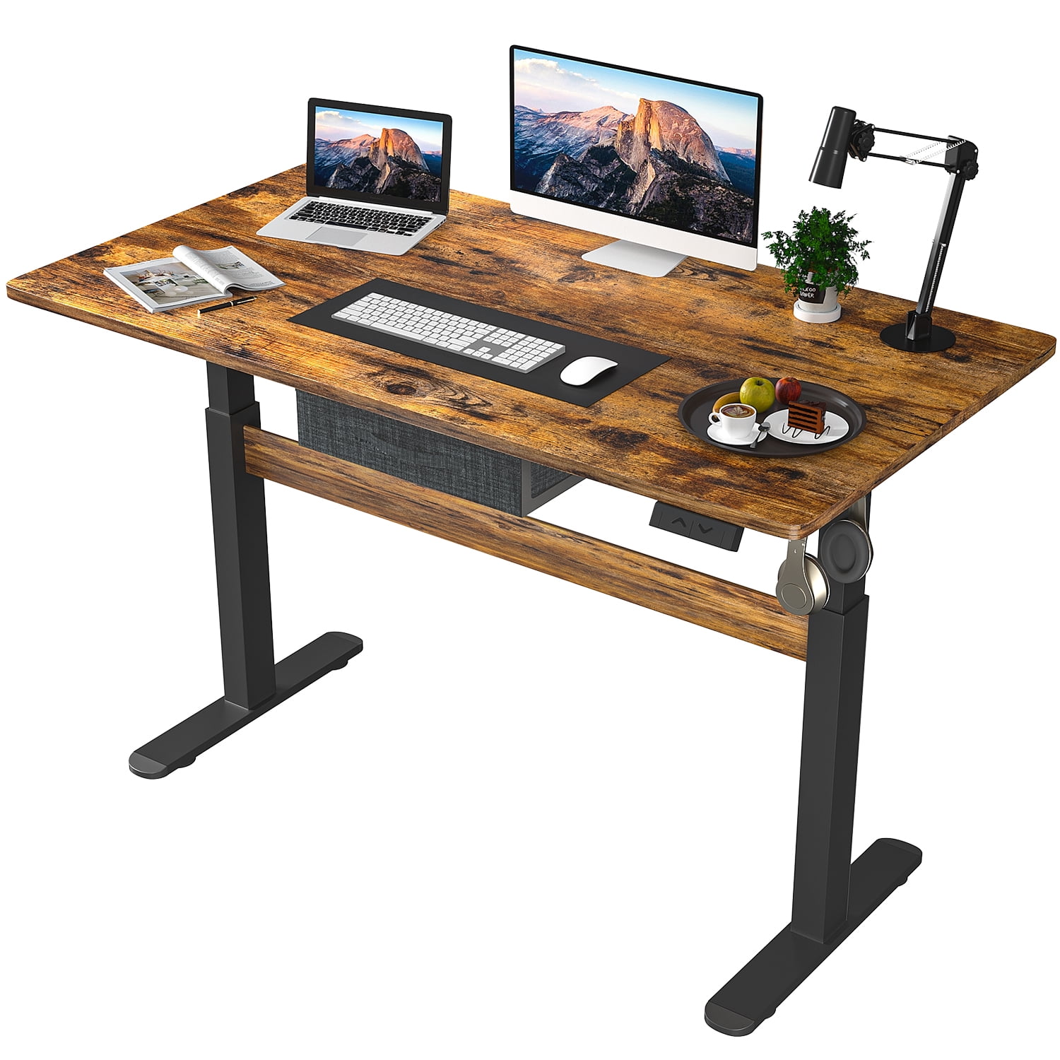 Vineego Electric Standing Desk with Drawer Height Adjustable Office